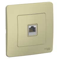 Розетка компьютерная 1-м СП BLANCA RJ45 кат.5e бежевая SchE BLNIS045007